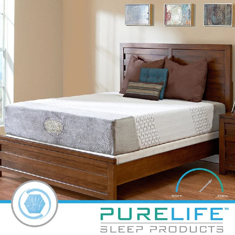 Natural latex and organic cotton blend mattressesPurelife Harmony Hybrid 12-inch King-size Gel Memory Foam Mattress