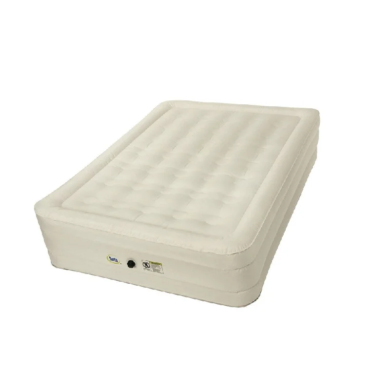 Memory foam mattresses for pressure relief and contouringSerta 14-inch Queen-size Airbed with NeverFLAT Fabric Technology