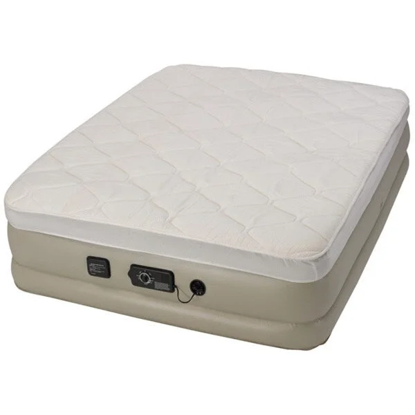 Natural latex and organic cotton blend mattressesSerta Raised Queen-size Pillow Top Airbed with NeverFlat AC Pump