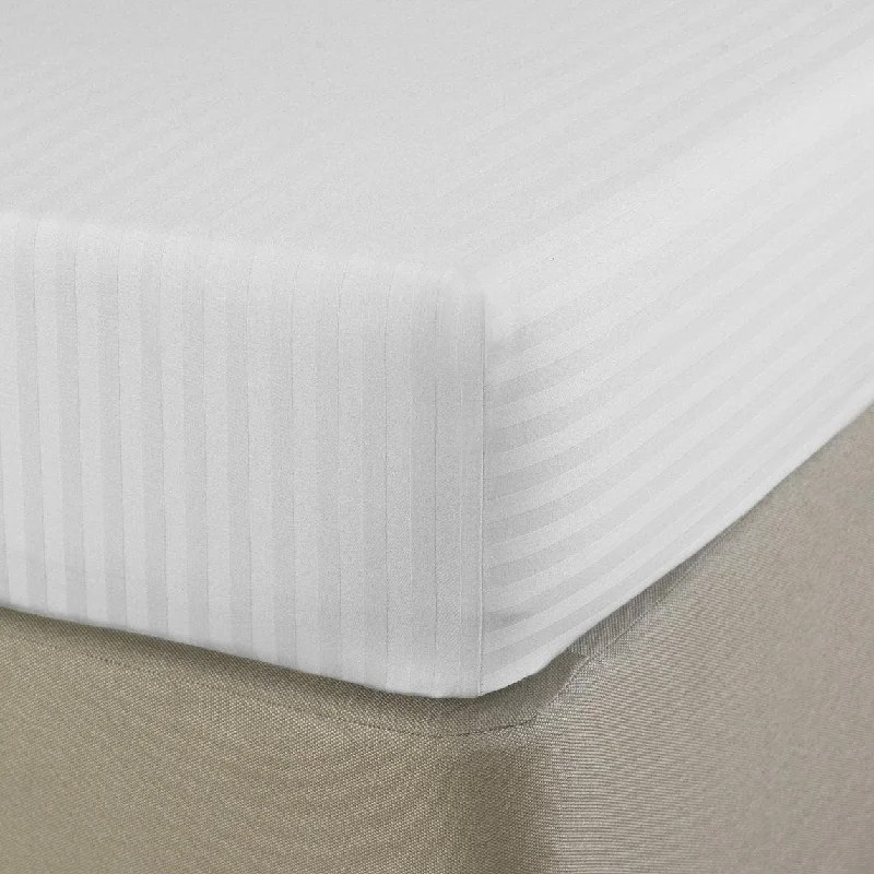 Memory foam mattresses for pressure relief and contouringSilverclear 250TC Dobby Stripe Fitted Sheet