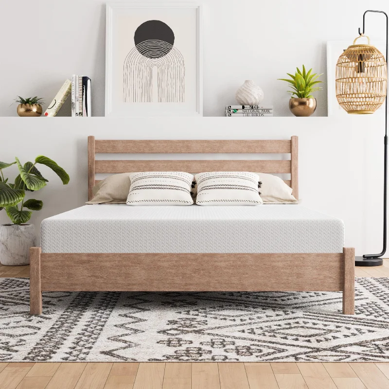 Natural latex and organic cotton blend mattressesSoftNest Airess Collection 8-inch Bamboo Charcoal-Infused Memory Foam Mattress