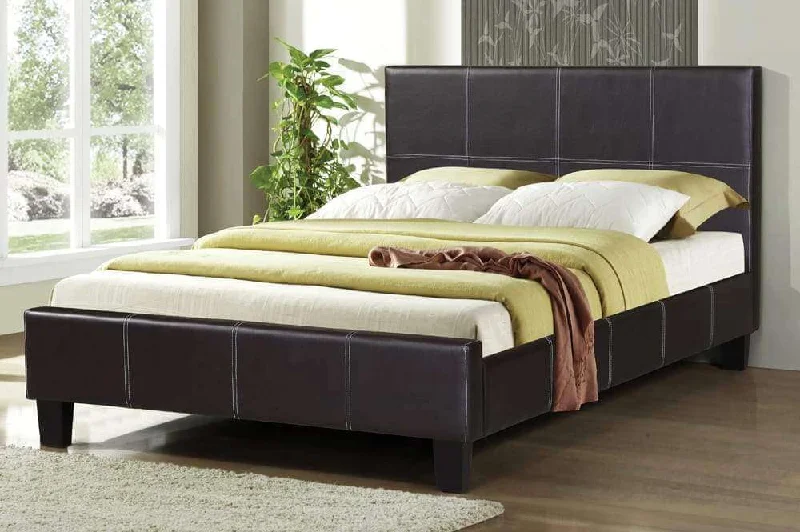 Natural latex and organic cotton blend mattressesStunning Bonded Leather Platform Bed