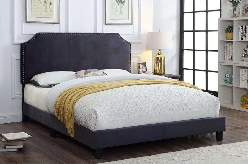 Hybrid mattresses combining foam and innerspring technologyVelvet Fabric Platform Headboard and Bed