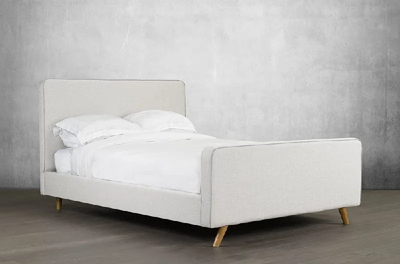 Natural latex and organic cotton blend mattressesVelvet Fabric Platform Bed and Headboard