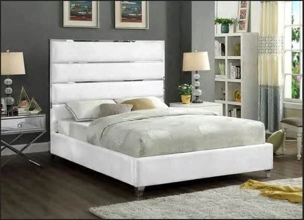 Innerspring mattresses with coil counts for supportWhite Velvet Bed